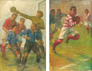 “Corner”, la otra medalla de oro de Jean Jacoby (1928). Olympic Museum Lausanne